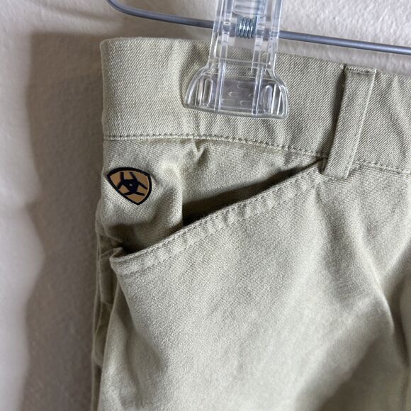 ARIAT Sport Women’s Breeches Pants 30R Biege Horse Riding Equestrian Side Zip - Picture 4 of 15